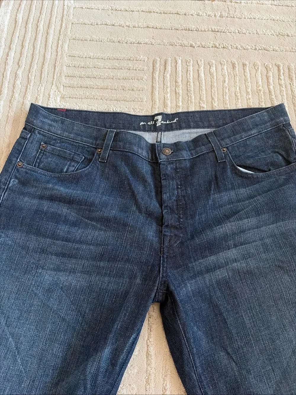 Seven For All Mankind Jeans Men's Size 38 Bootcut Medium Blue Denim Wash